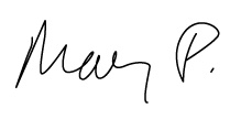 Mary Pat signature