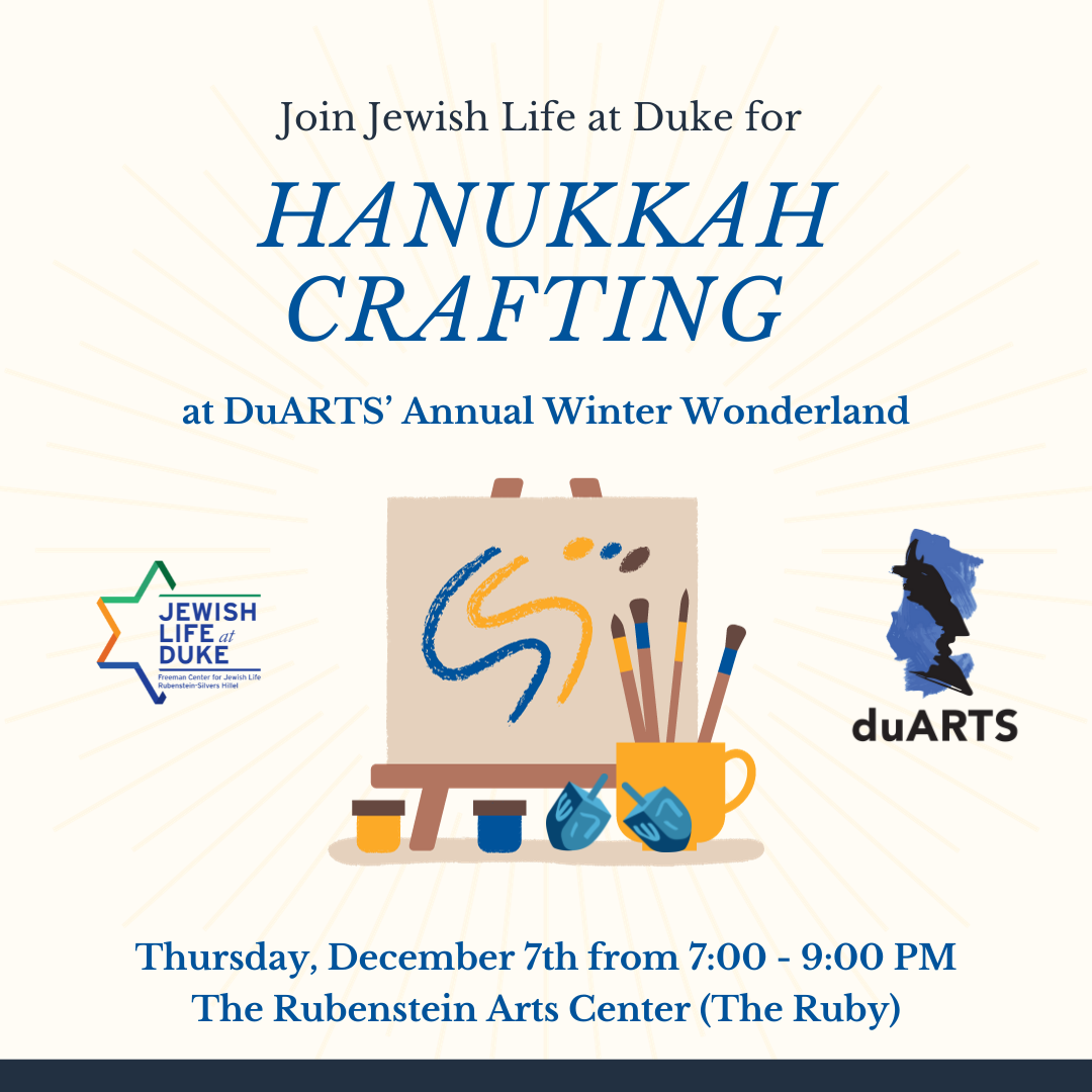 Hanukkah Crafting with Jewish Life at duke